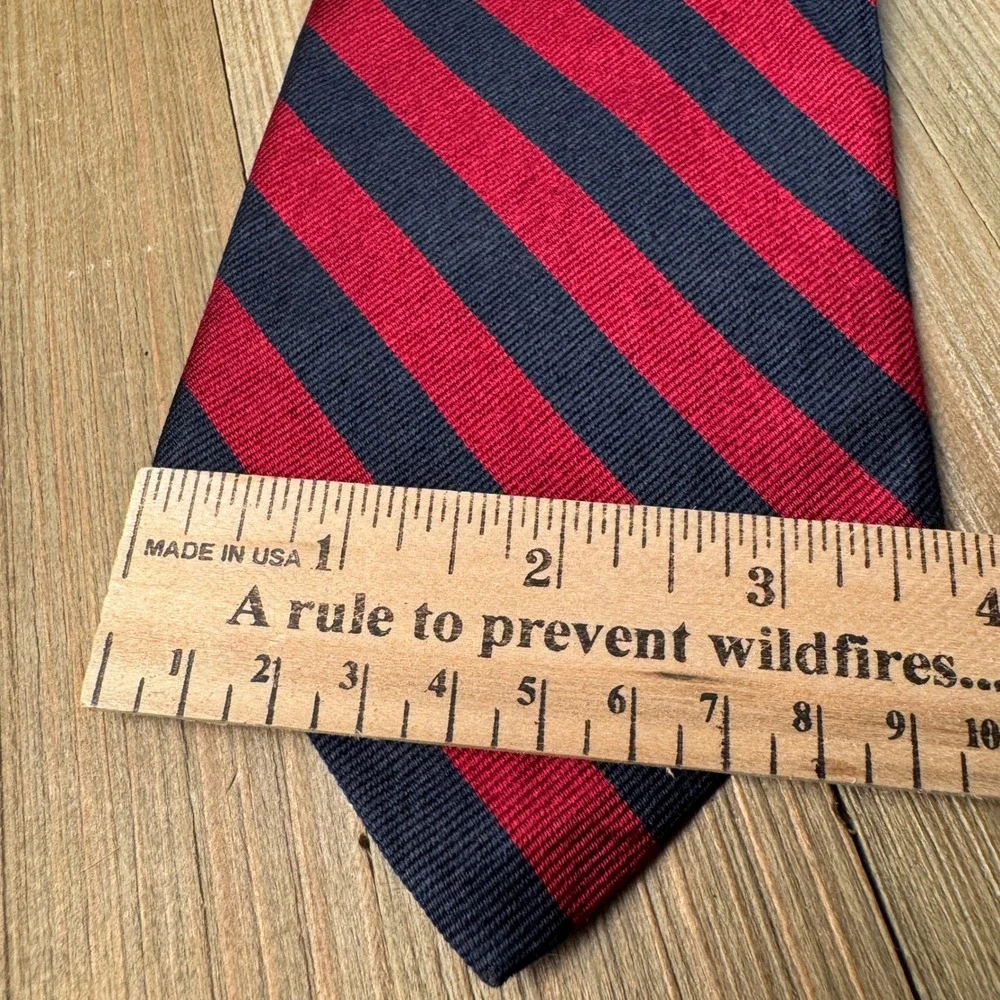 JoS. A.‎ Bank Executive Collection Extra Long Red & Navy Striped Silk Necktie